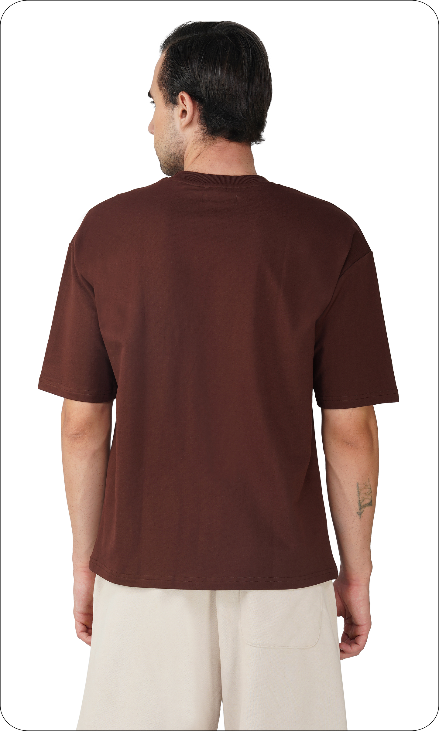 Earthy Coffee - Solid Unisex Oversized T-Shirt