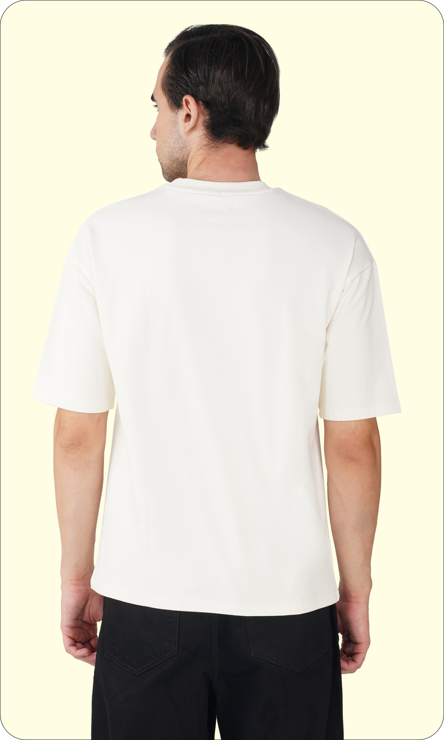 Sand Dune Off White - Solid Unisex Oversized T-Shirt