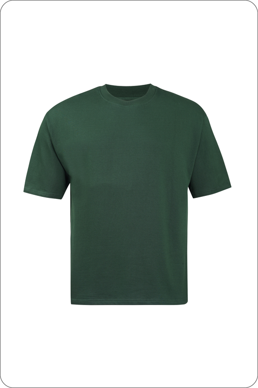 Forest Bottle Green - Solid Unisex Oversized T-Shirt